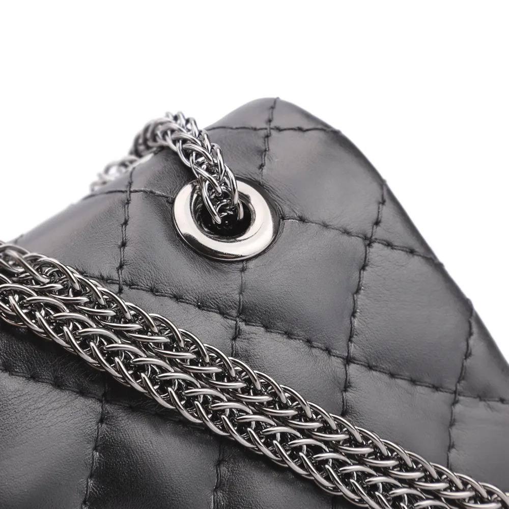 Bolsa Mini Matelassê Couro Fly Preto - imagem 6