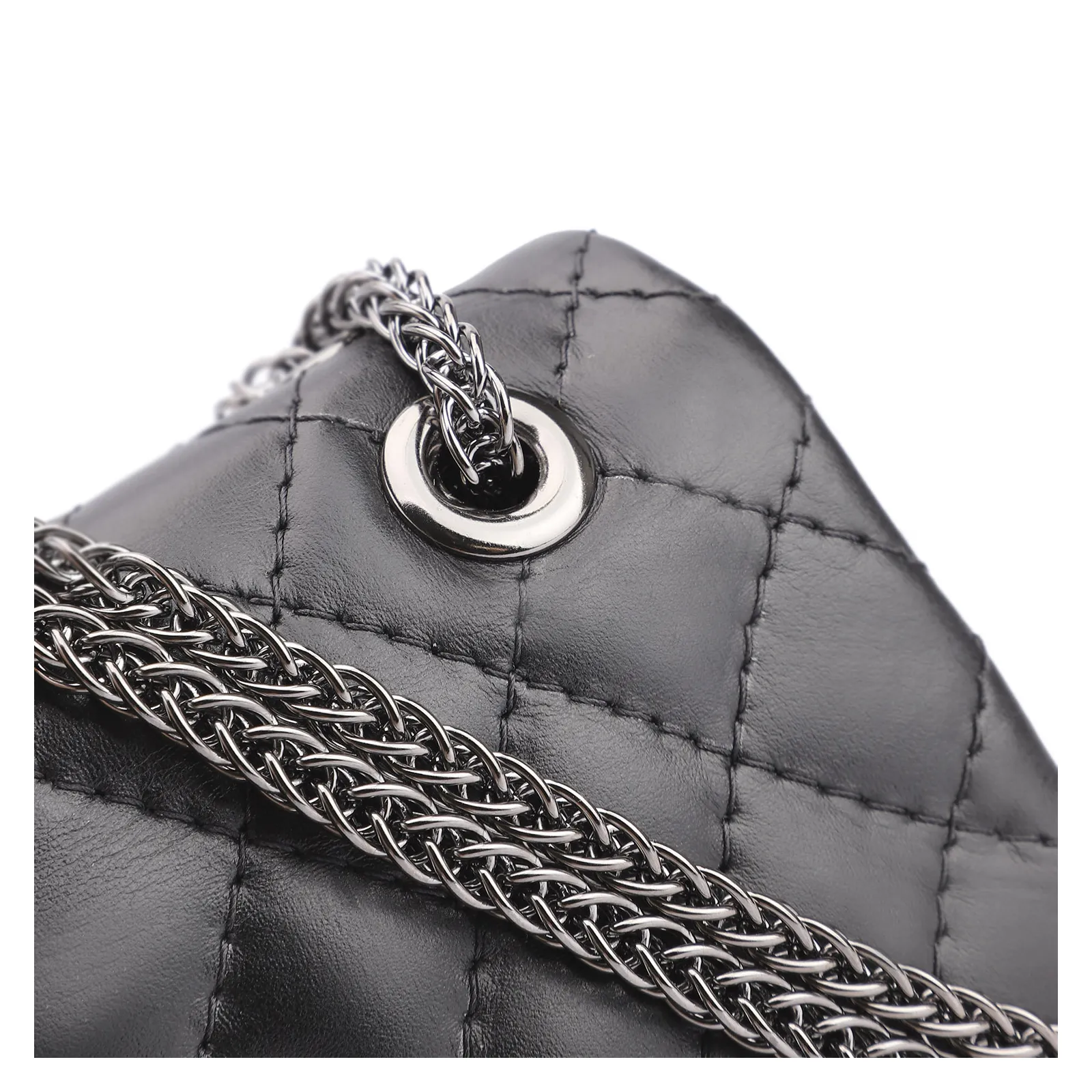 Bolsa Mini Matelassê Couro Fly Preto