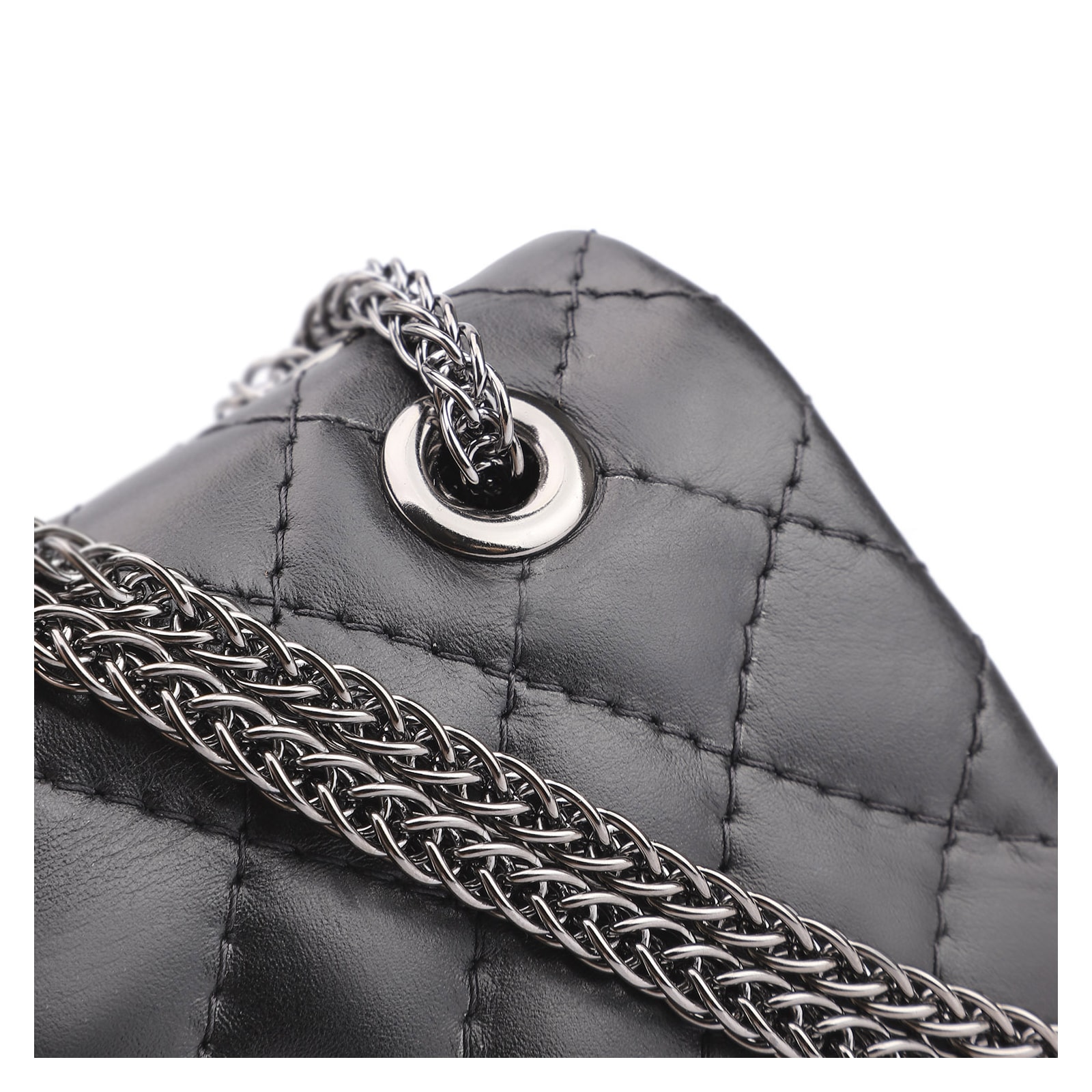 Bolsa Mini Matelassê Couro Fly Preto