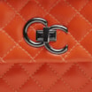 Bolsa Mini Matelassê Couro Laranja - imagem 4
