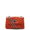 Bolsa Mini Matelassê Couro Laranja - imagem 1