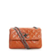 Bolsa Mini Matelassê Couro Laranja - imagem 1