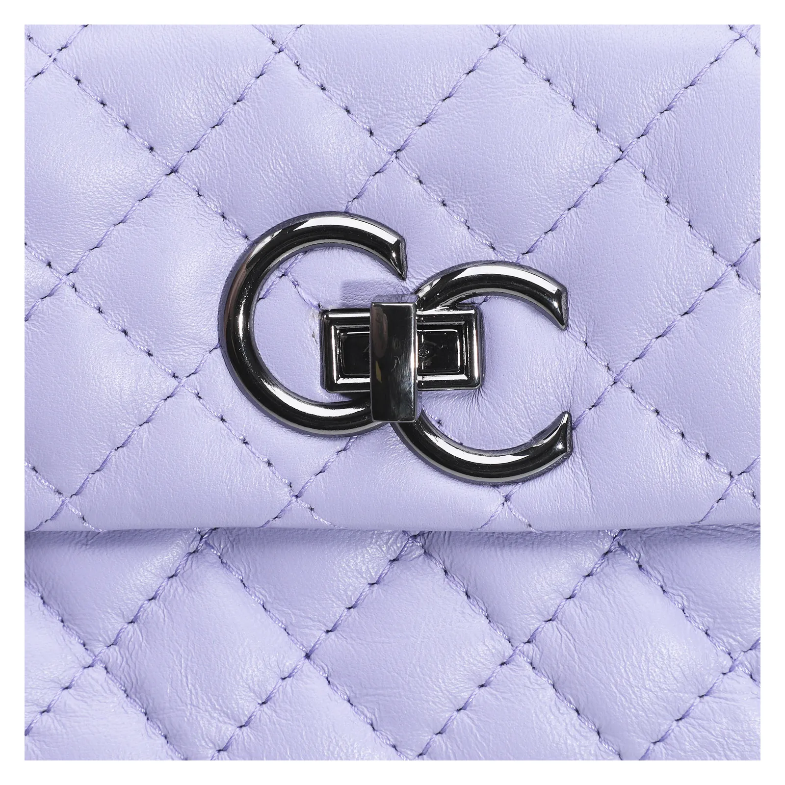 Bolsa Mini Matelassê Couro Lilás