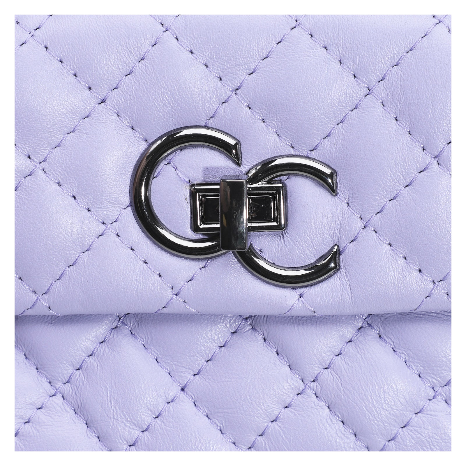 Bolsa Mini Matelassê Couro Lilás