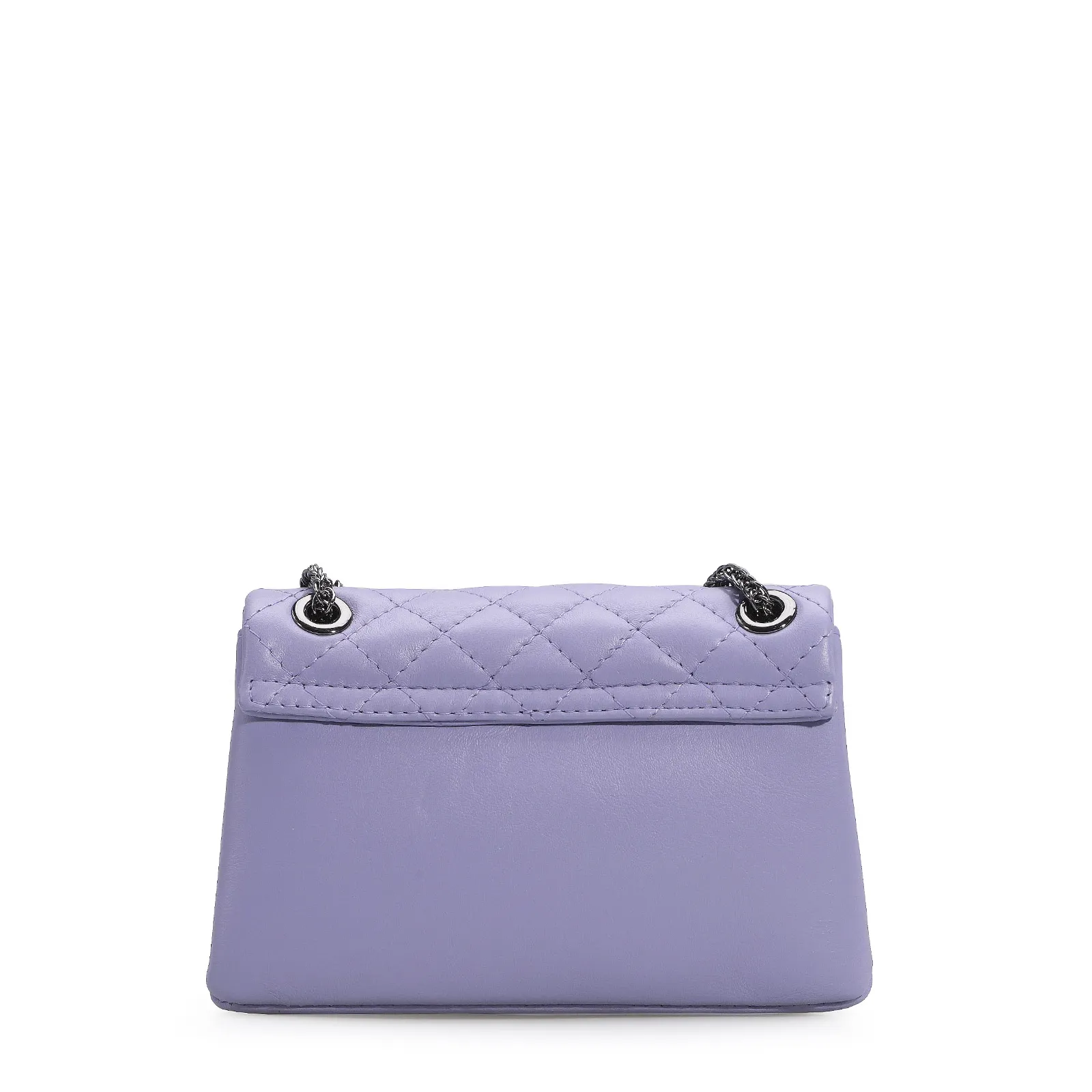 Bolsa Mini Matelassê Couro Lilás