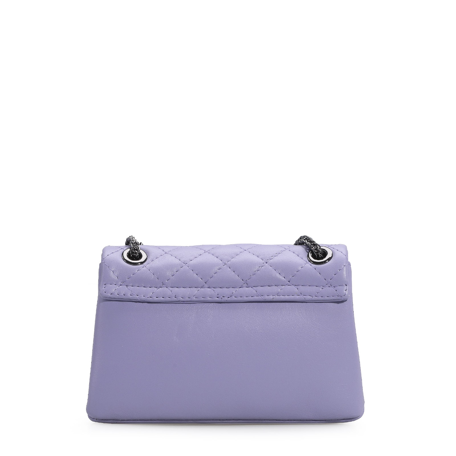 Bolsa Mini Matelassê Couro Lilás