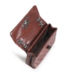 Bolsa Mini Matelassê Couro Marrom Escuro - imagem 4