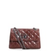 Bolsa Mini Matelassê Couro Marrom Escuro - imagem 1