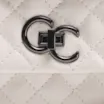 Bolsa Mini Matelassê Couro Off White - imagem 6