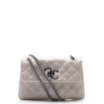 Bolsa Mini Matelassê Couro Off White - imagem 1