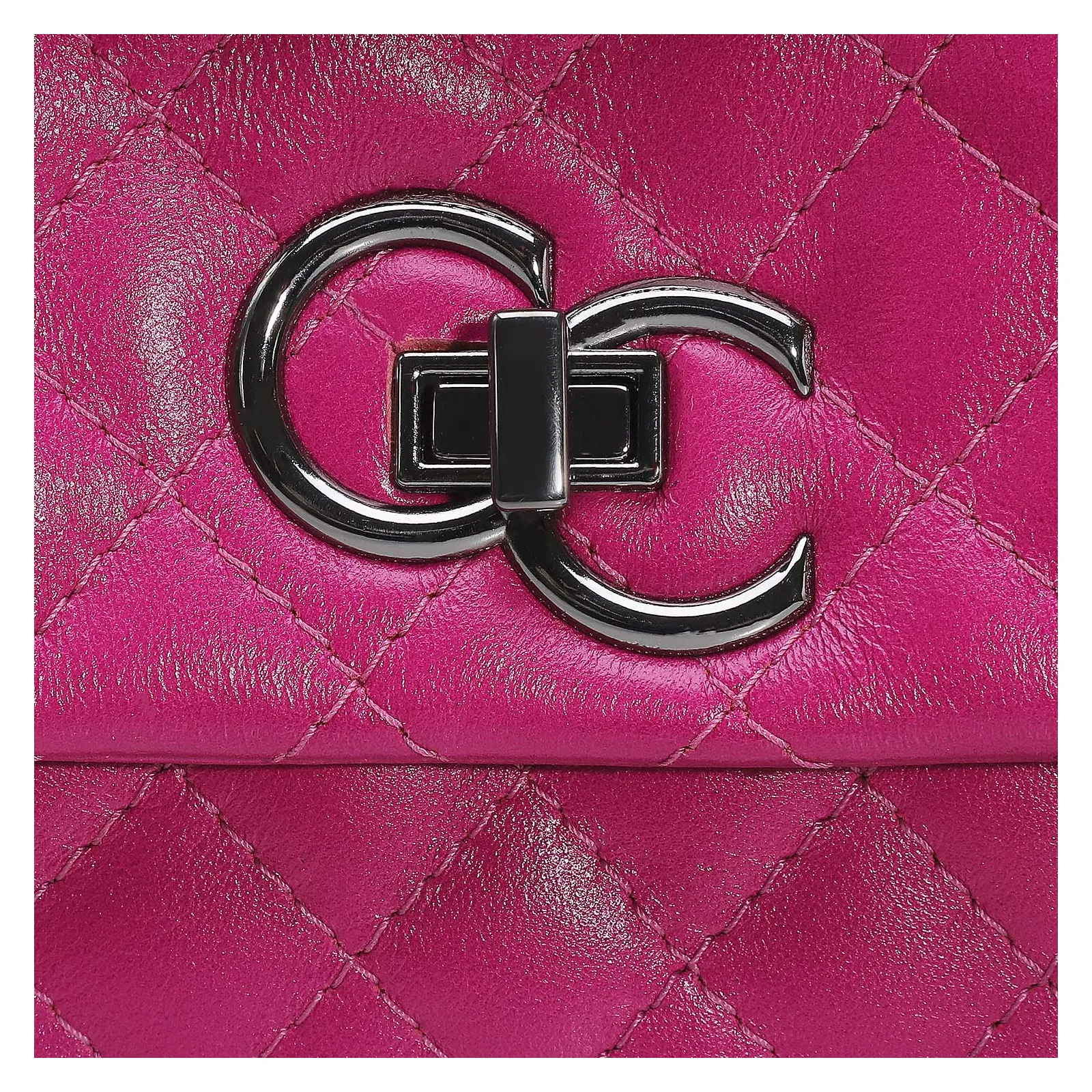 Bolsa Mini Matelassê Couro Rosa