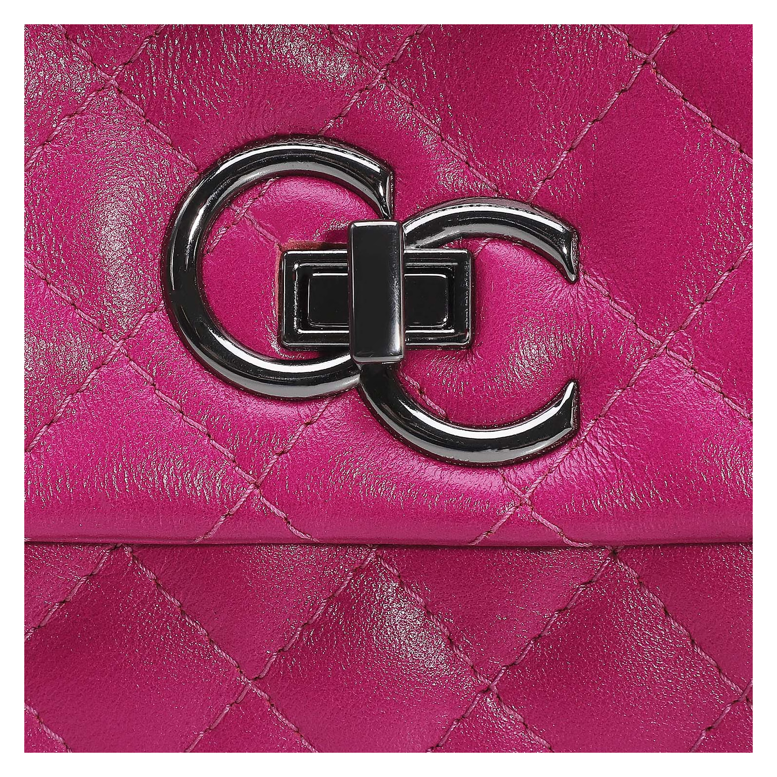 Bolsa Mini Matelassê Couro Rosa