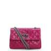 Bolsa Mini Matelassê Couro Rosa - imagem 1