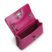 Bolsa Mini Matelassê Couro Rosa - imagem 4