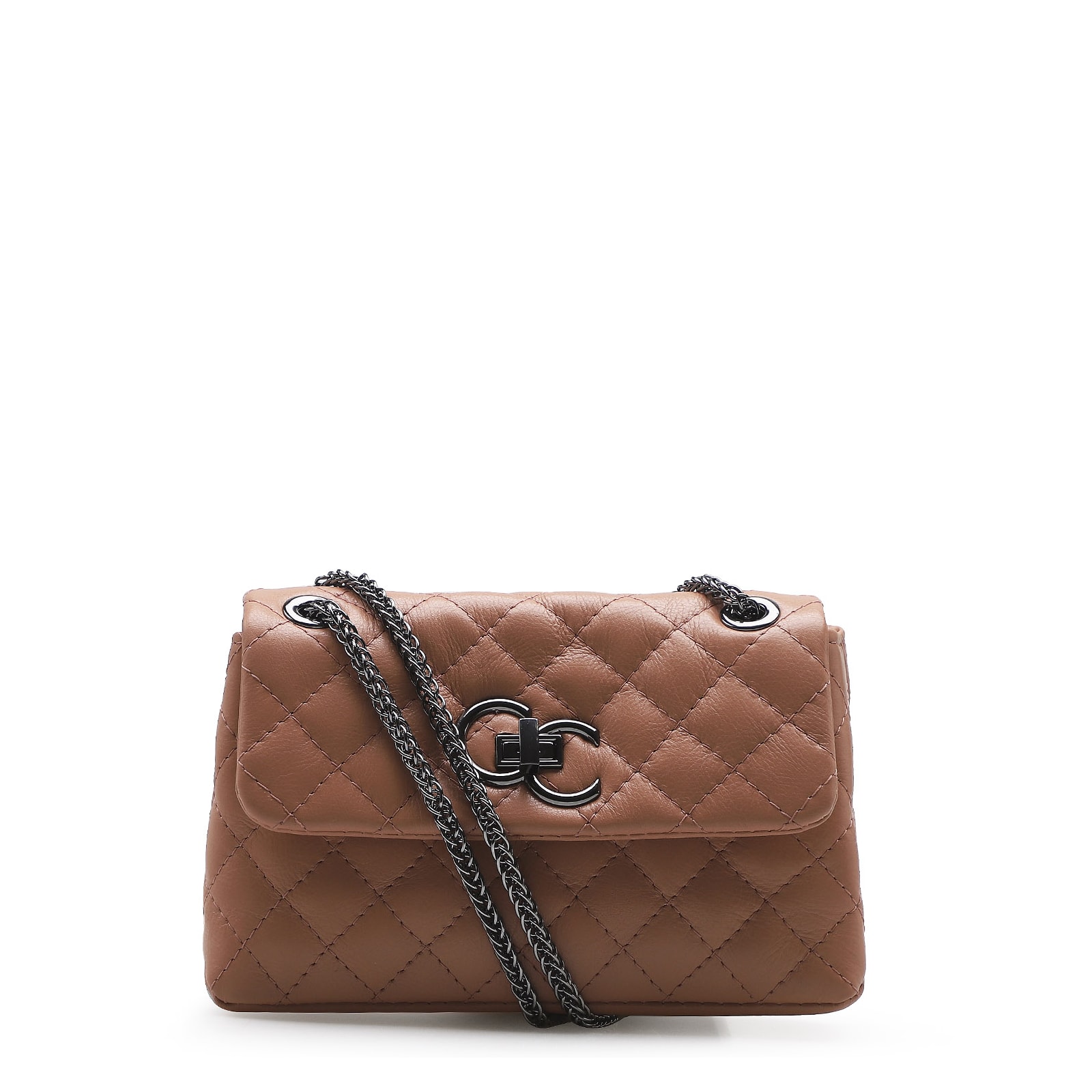 Bolsa Mini Matelassê Couro Rosa