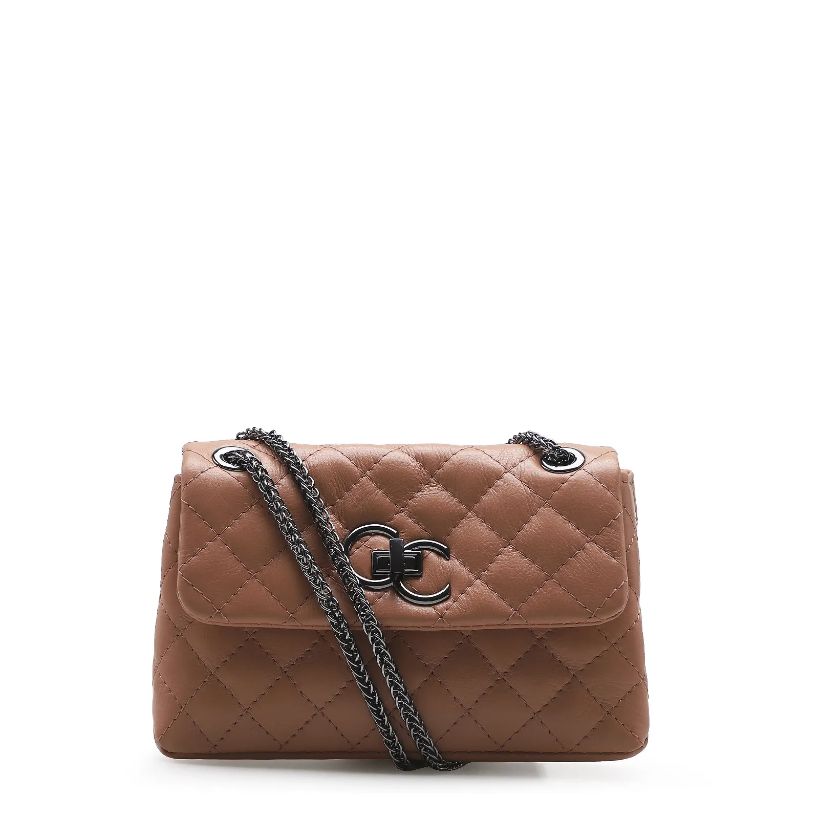 Bolsa Mini Matelassê Couro Rosa