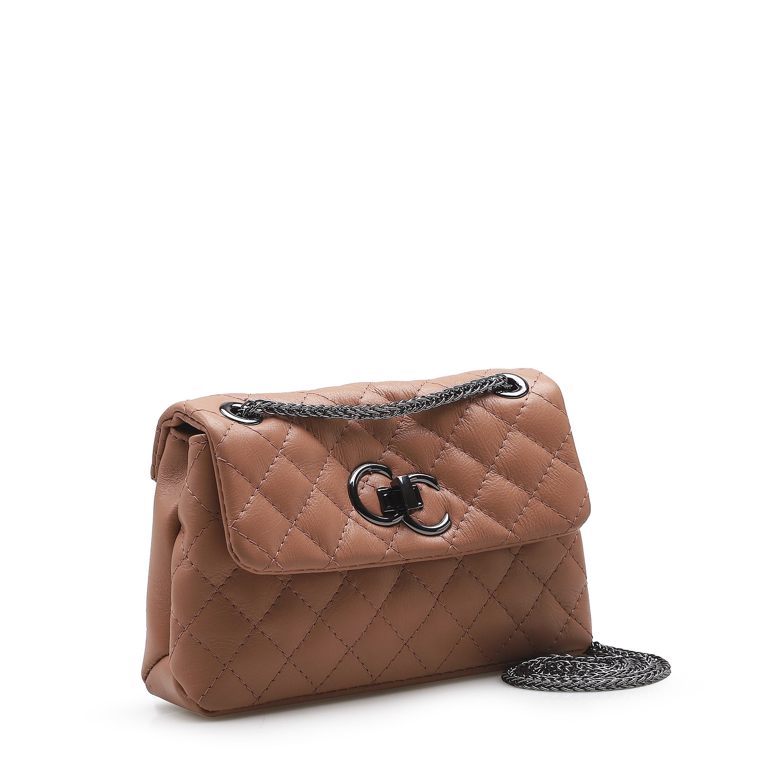 Bolsa Mini Matelassê Couro Rosa