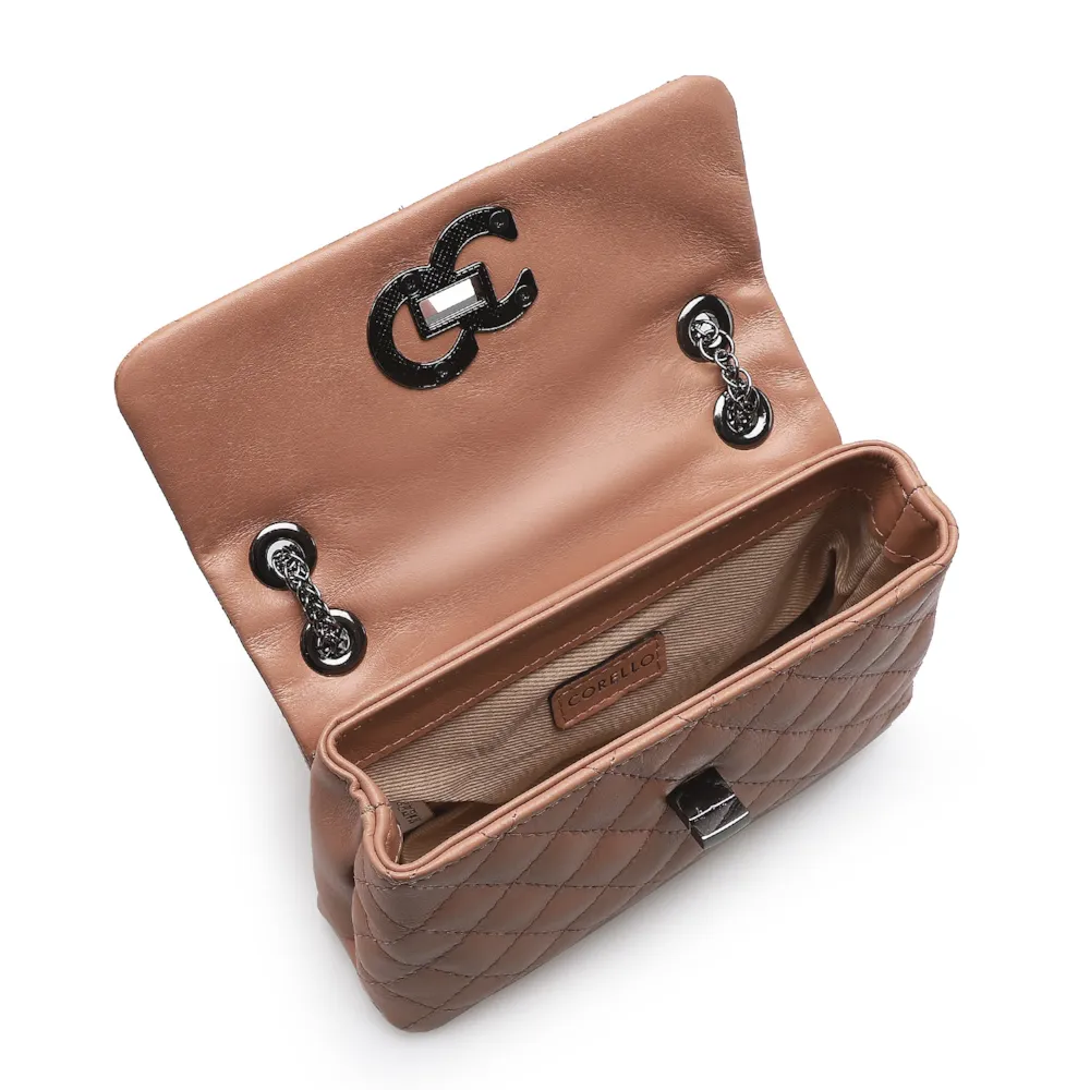 Bolsa Mini Matelassê Couro Rosa - imagem 4