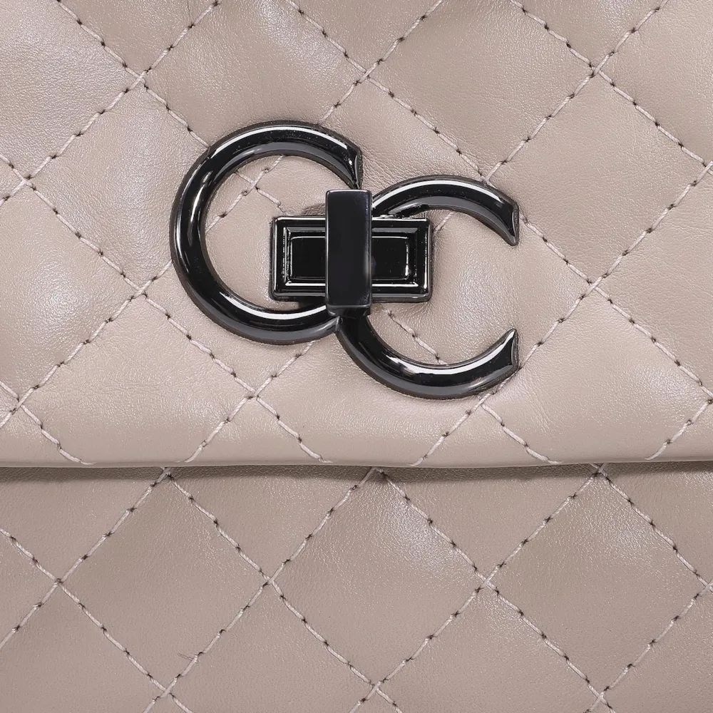 Bolsa Mini Matelassê Couro Rosado - imagem 5