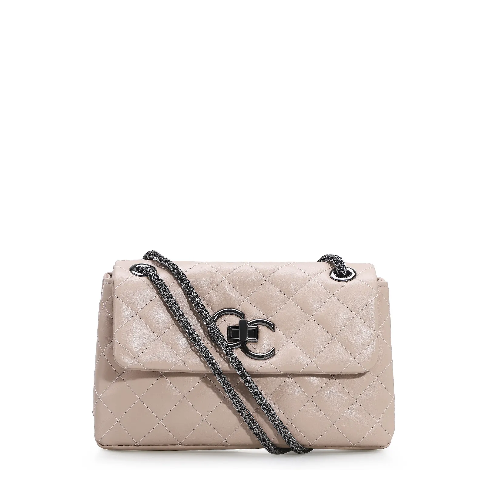 Bolsa Mini Matelassê Couro Rosado