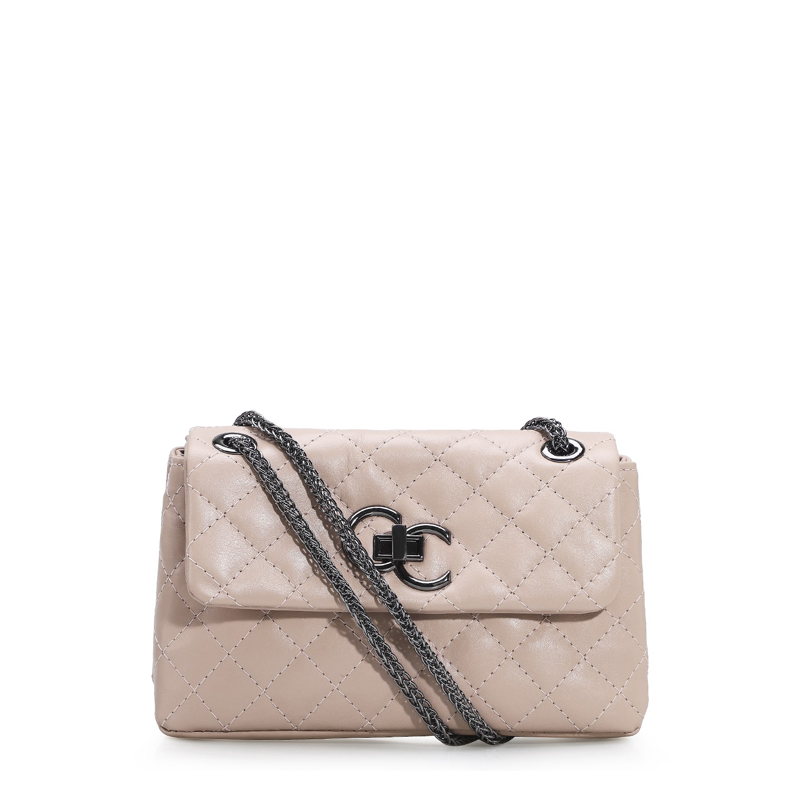 Bolsa Mini Matelassê Couro Rosado