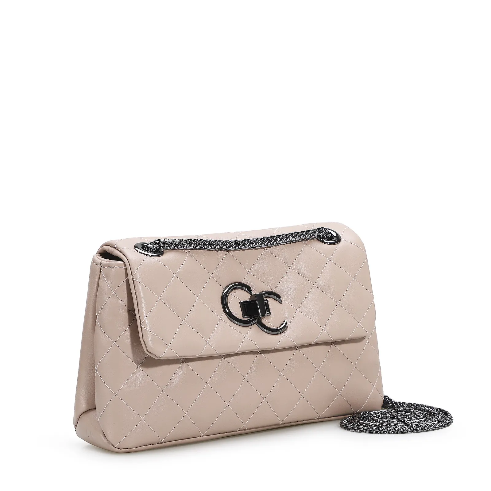 Bolsa Mini Matelassê Couro Rosado