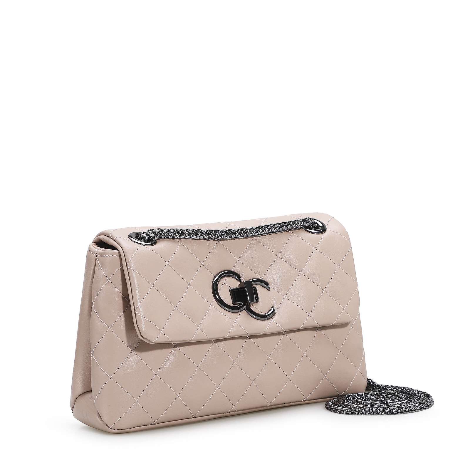 Bolsa Mini Matelassê Couro Rosado