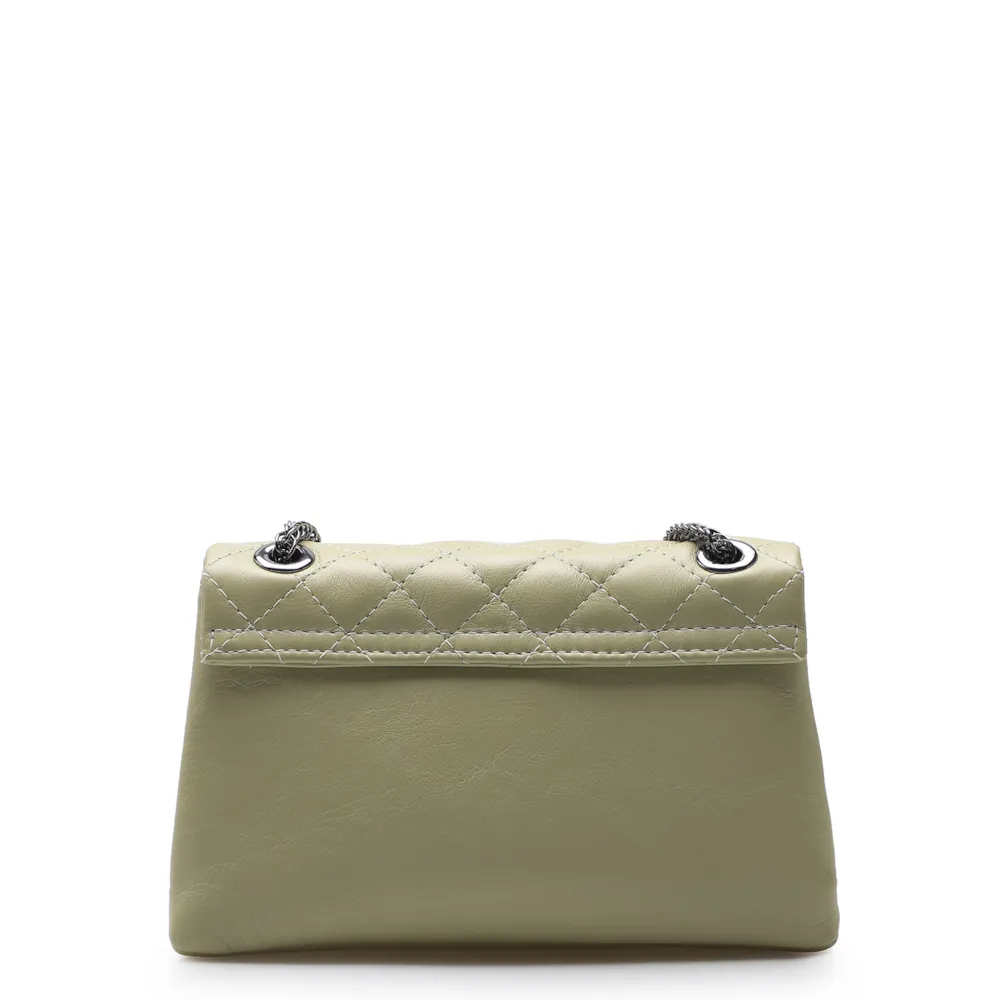 Bolsa Mini Matelassê Couro Verde - imagem 3