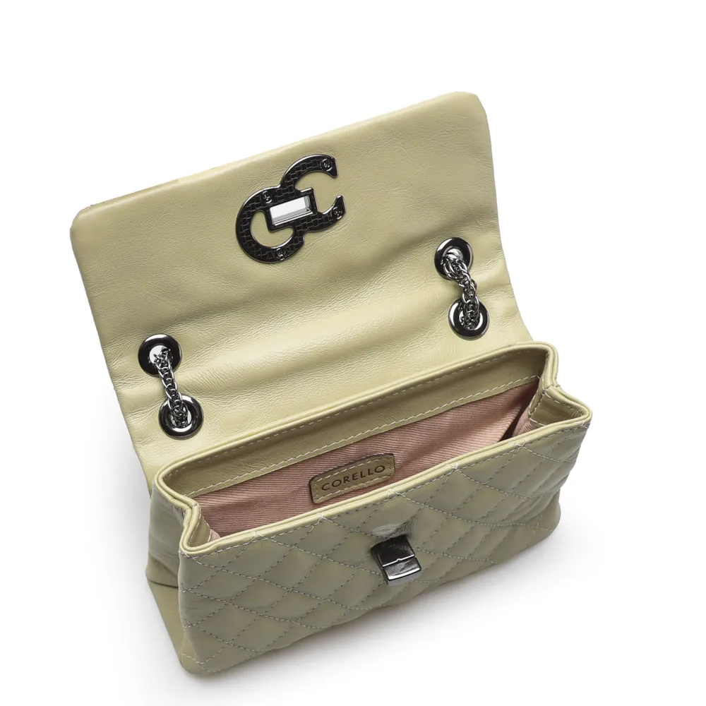 Bolsa Mini Matelassê Couro Verde - imagem 4