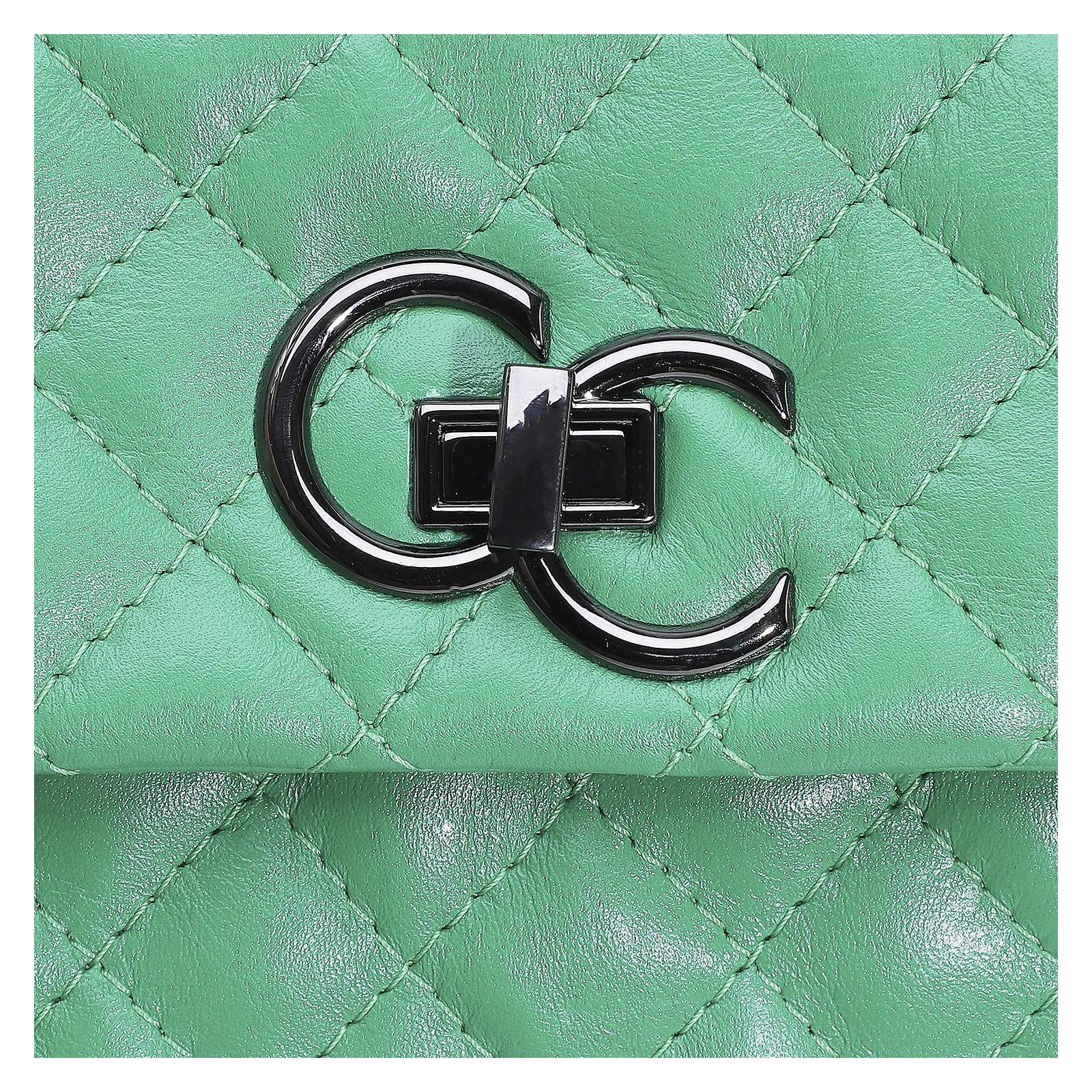 Bolsa Mini Matelassê Couro Verde