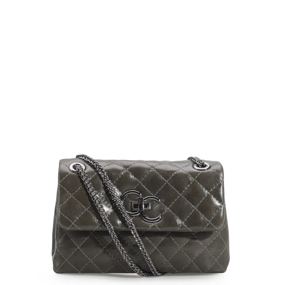 Bolsa Mini Matelassê Couro Verde