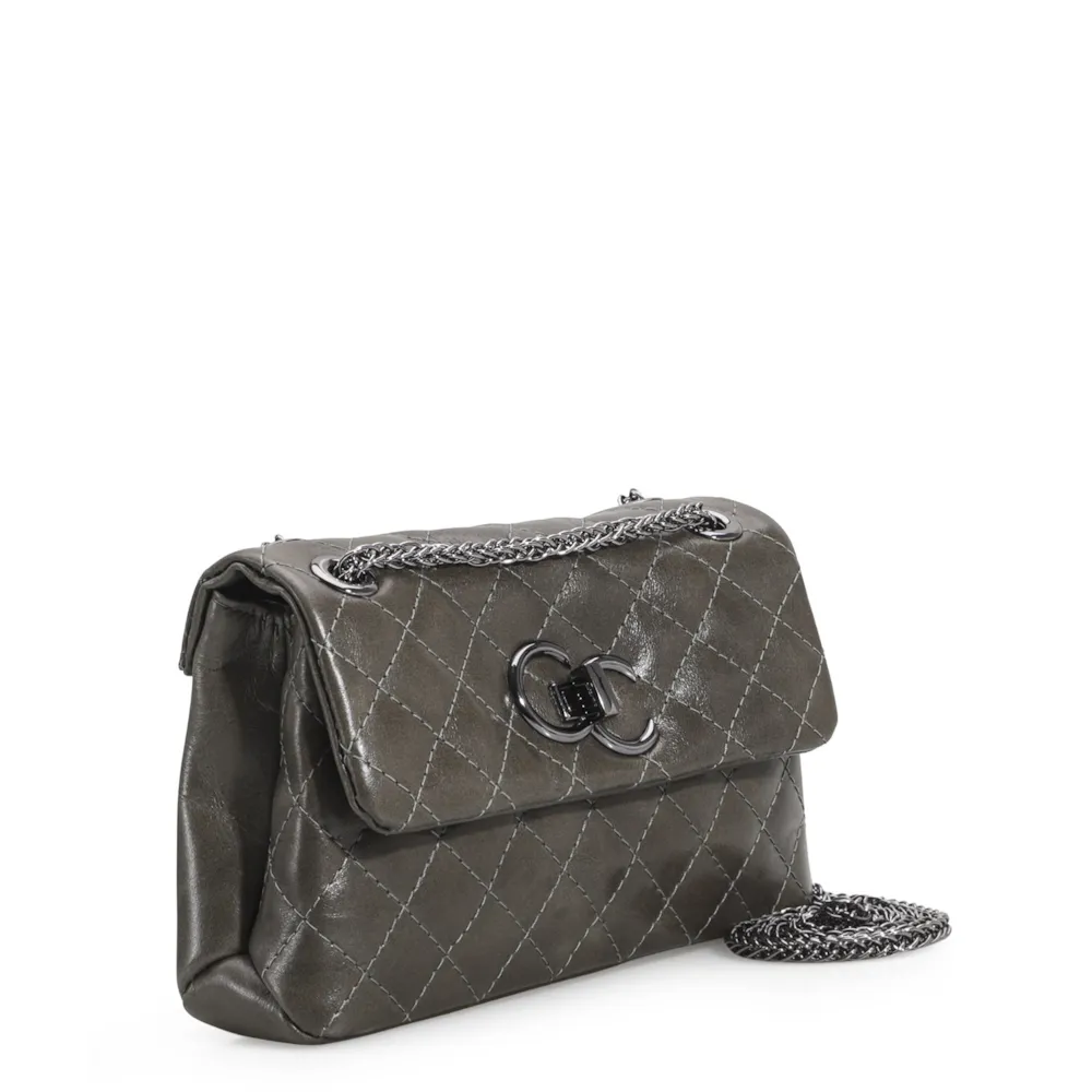 Bolsa Mini Matelassê Couro Verde - imagem 3