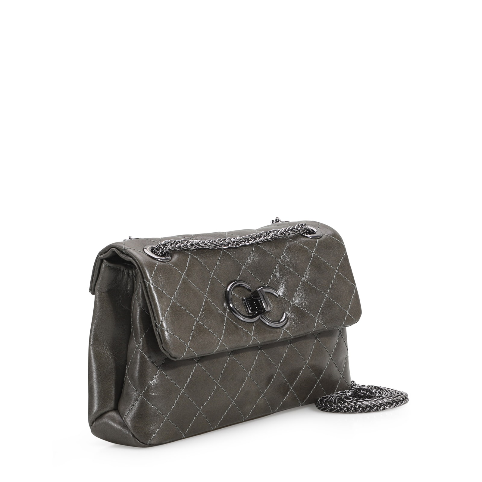 Bolsa Mini Matelassê Couro Verde