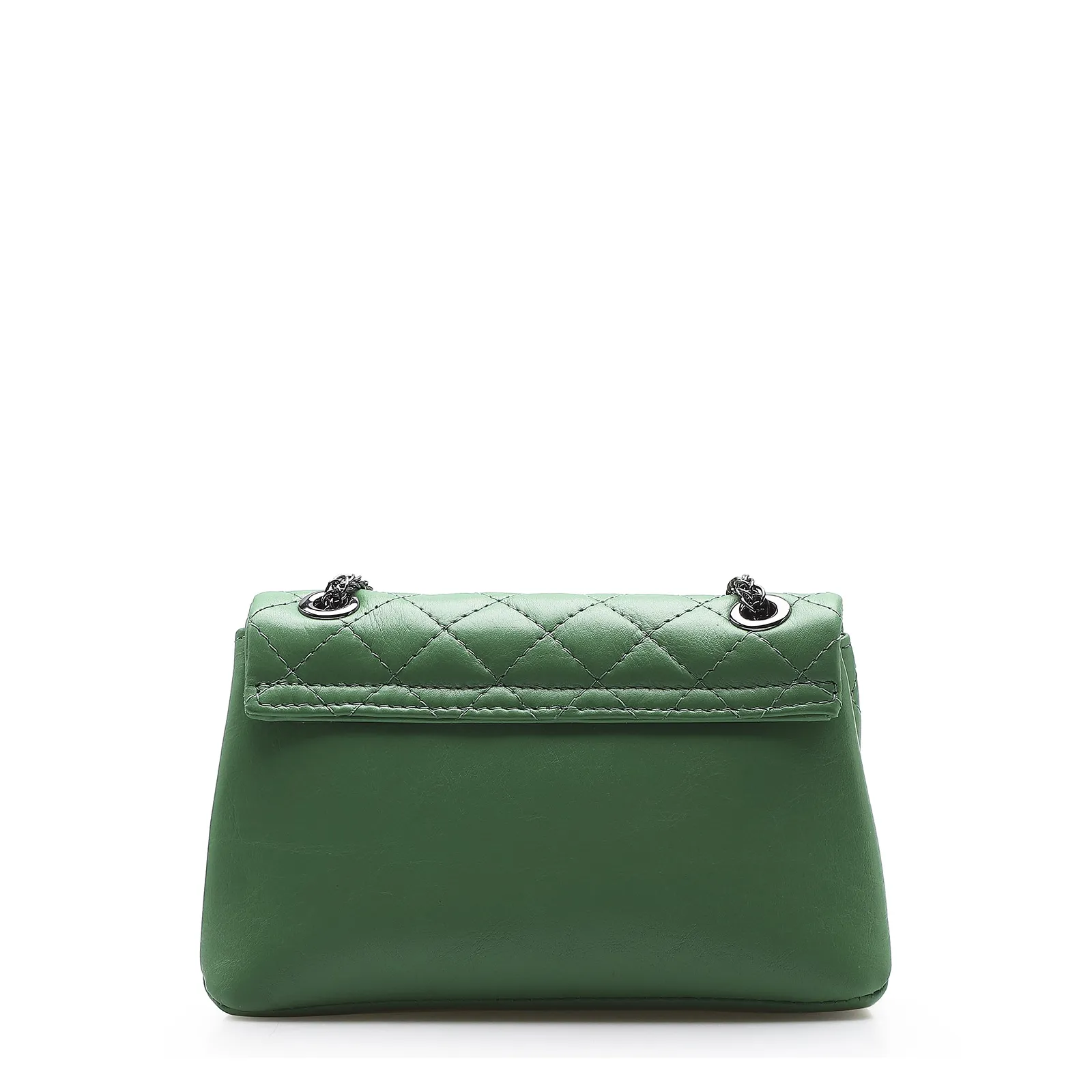 Bolsa Mini Matelassê Couro Verde