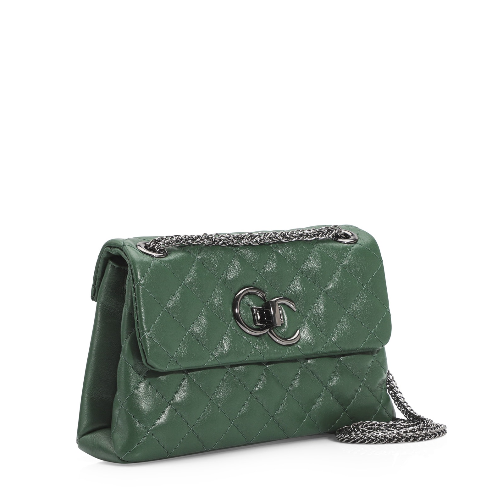 Bolsa Mini Matelassê Couro Verde