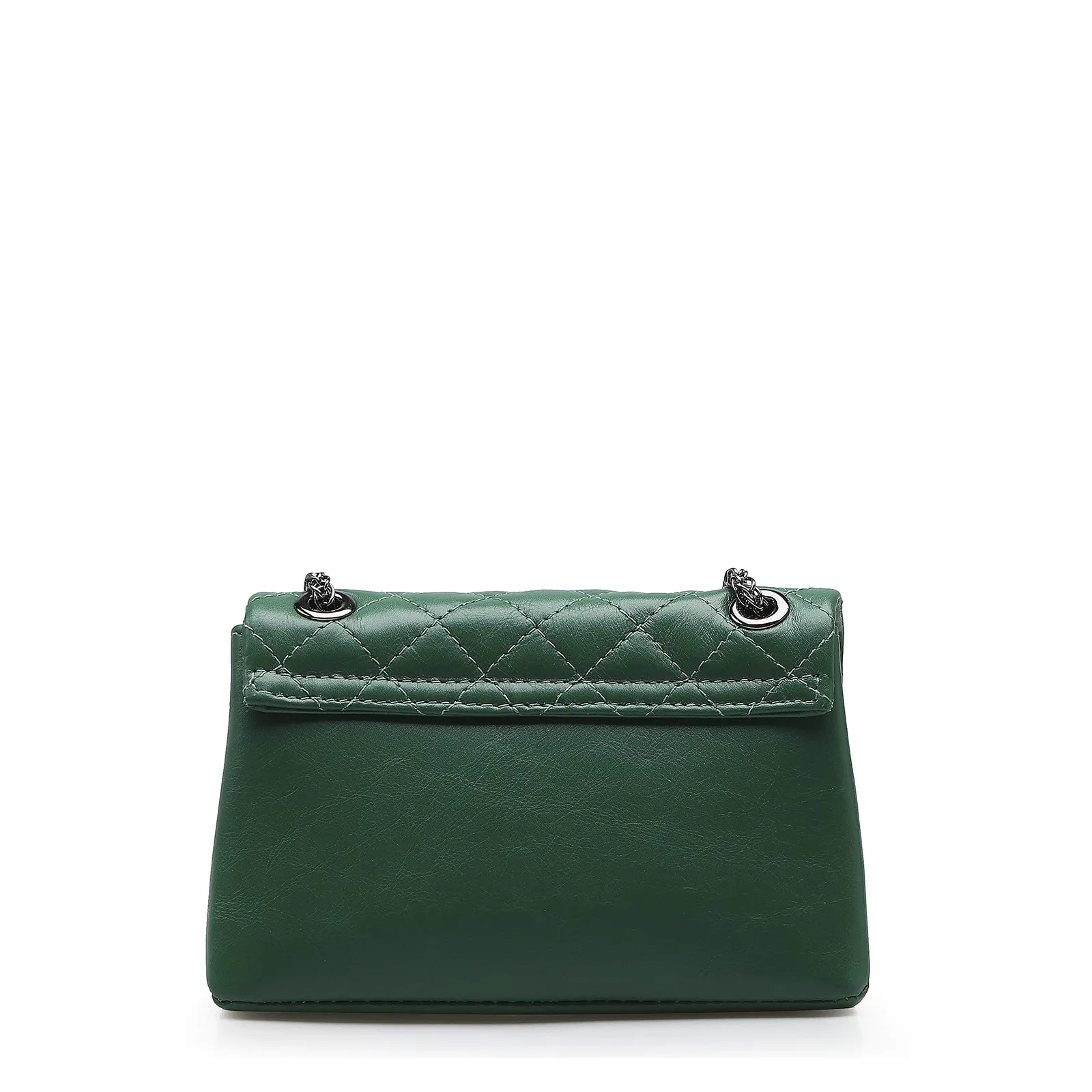 Bolsa Mini Matelassê Couro Verde Floresta