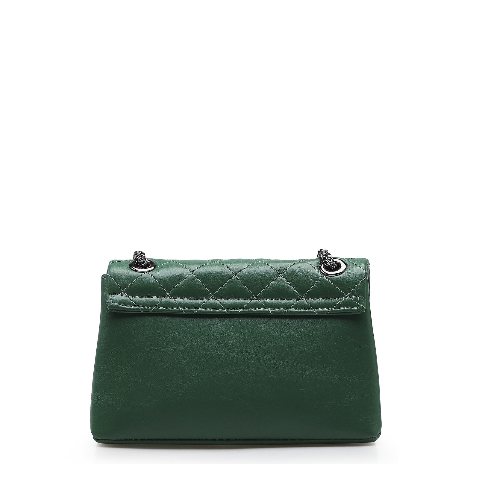 Bolsa Mini Matelassê Couro Verde Floresta