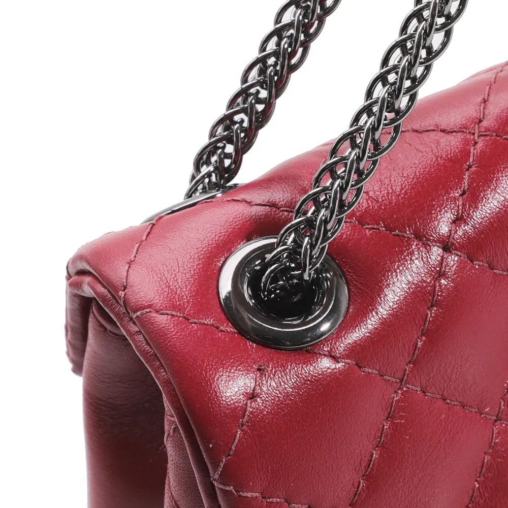 Bolsa Mini Matelassê Couro Vermelho - imagem 5