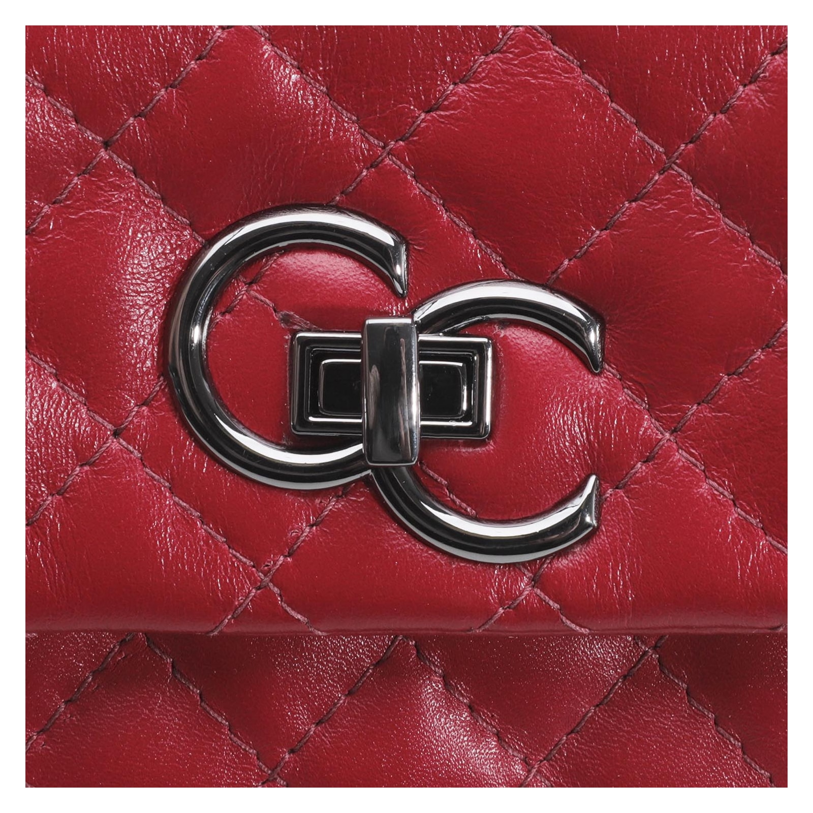 Bolsa Mini Matelassê Couro Vermelho