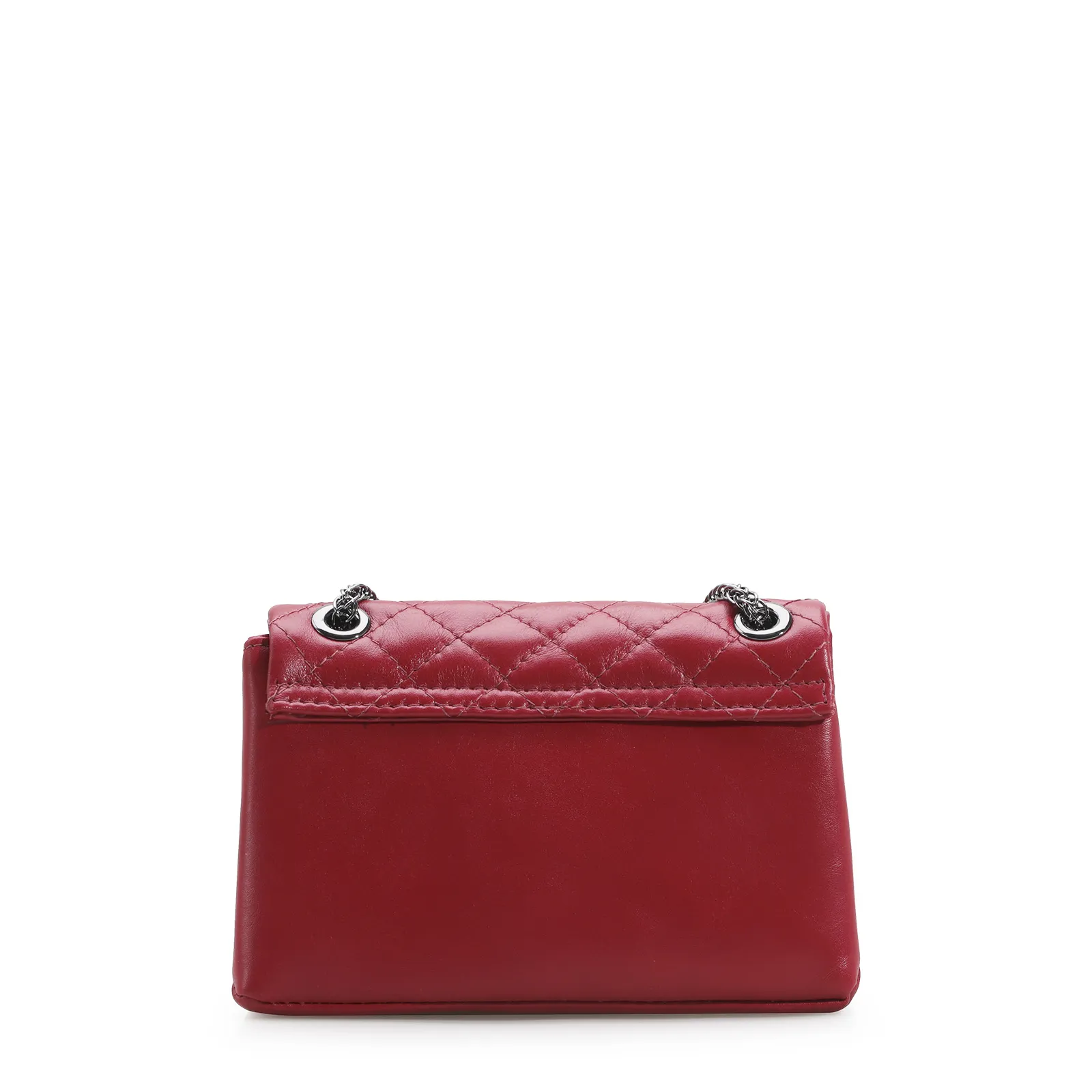 Bolsa Mini Matelassê Couro Vermelho