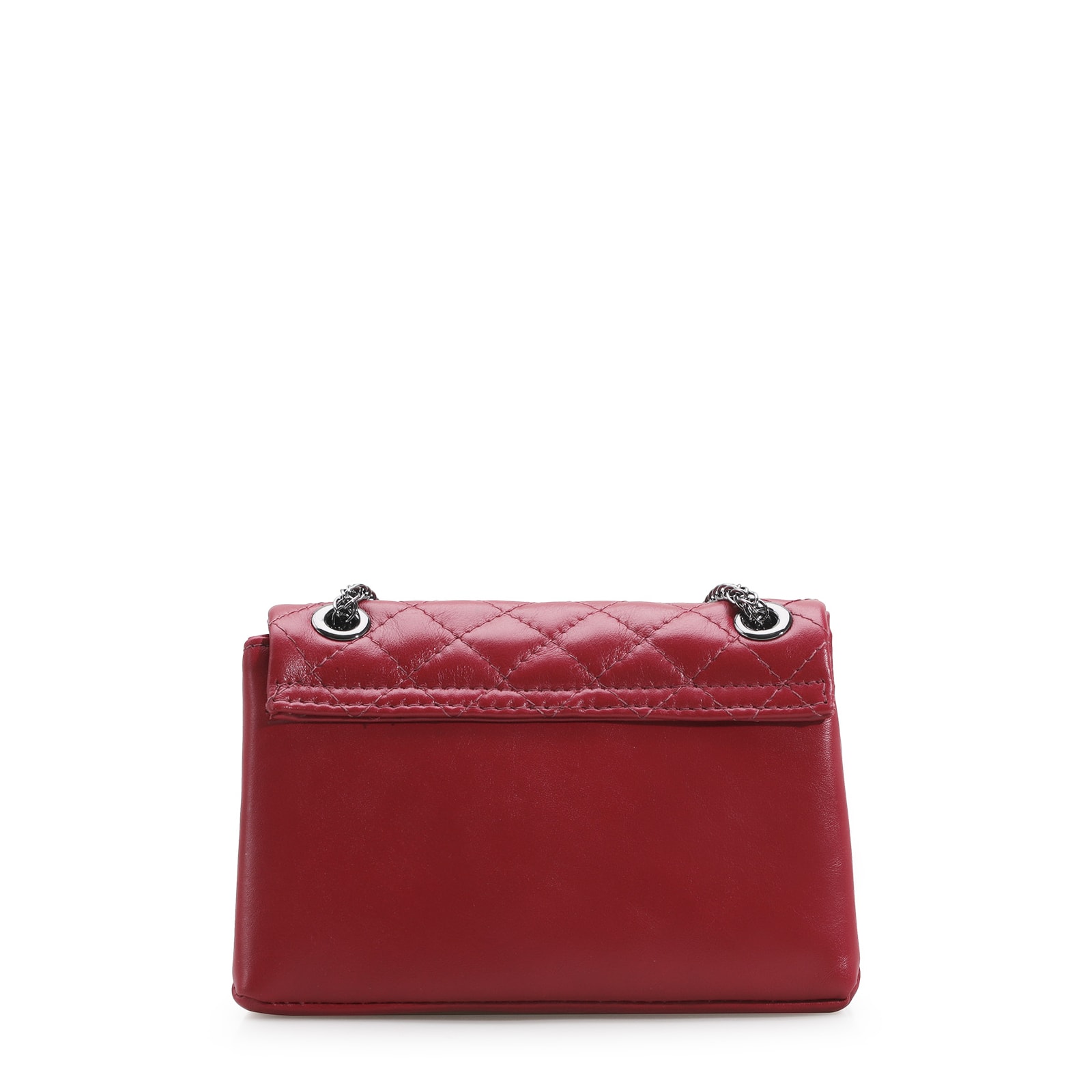 Bolsa Mini Matelassê Couro Vermelho