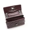 Bolsa Mini Matelassê Couro Vinho - imagem 4