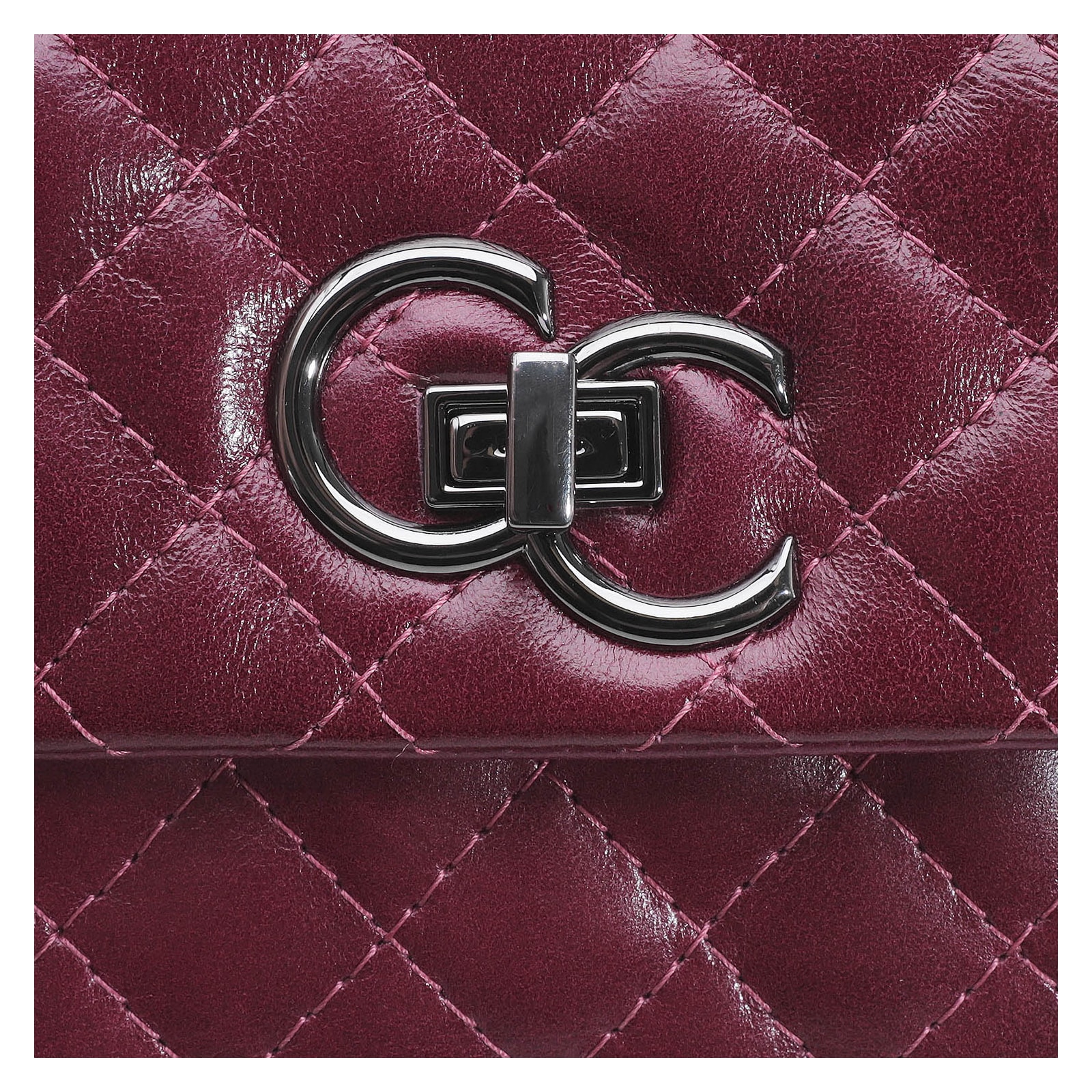 Bolsa Mini Matelassê Couro Vinho