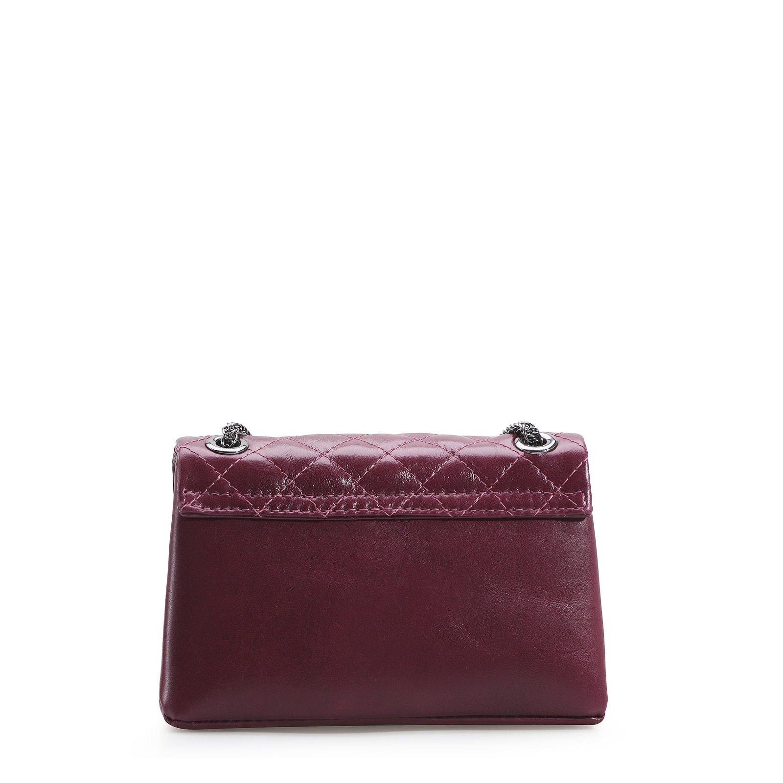 Bolsa Mini Matelassê Couro Vinho