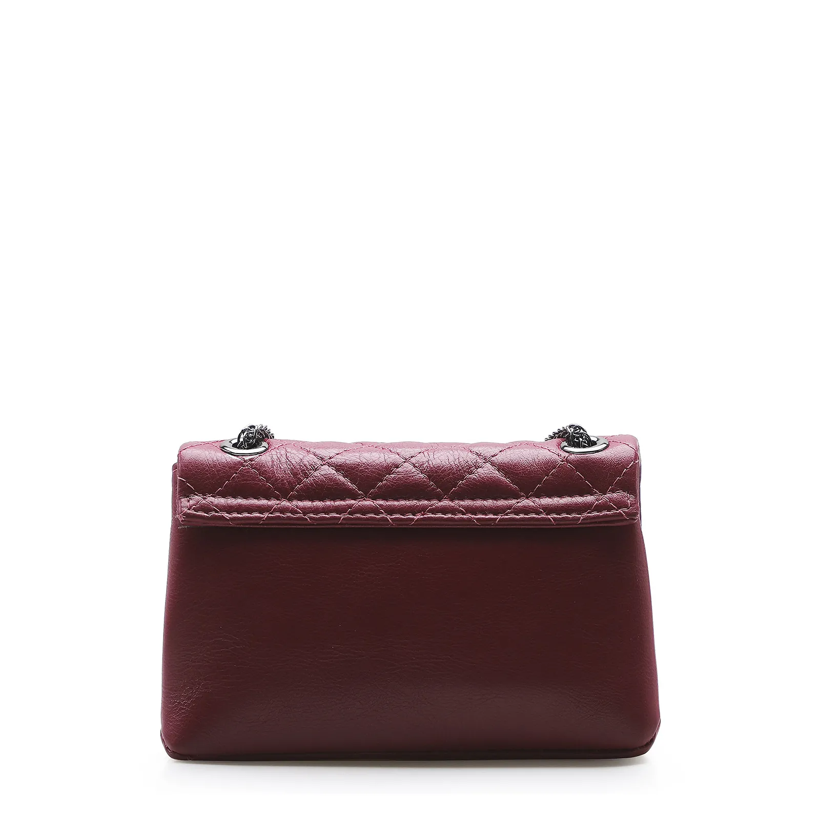 Bolsa Mini Matelassê Couro Vinho