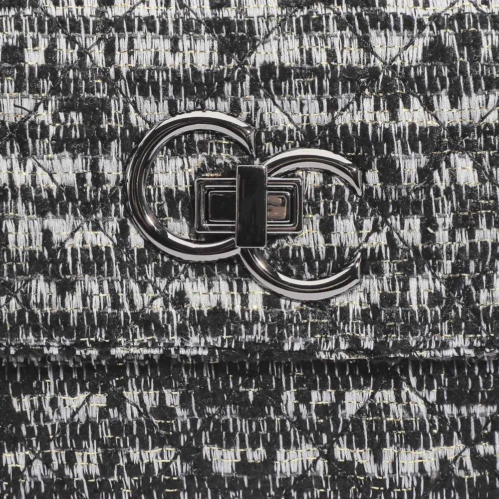 Bolsa Mini Matelassê Tecido Tweed - imagem 6
