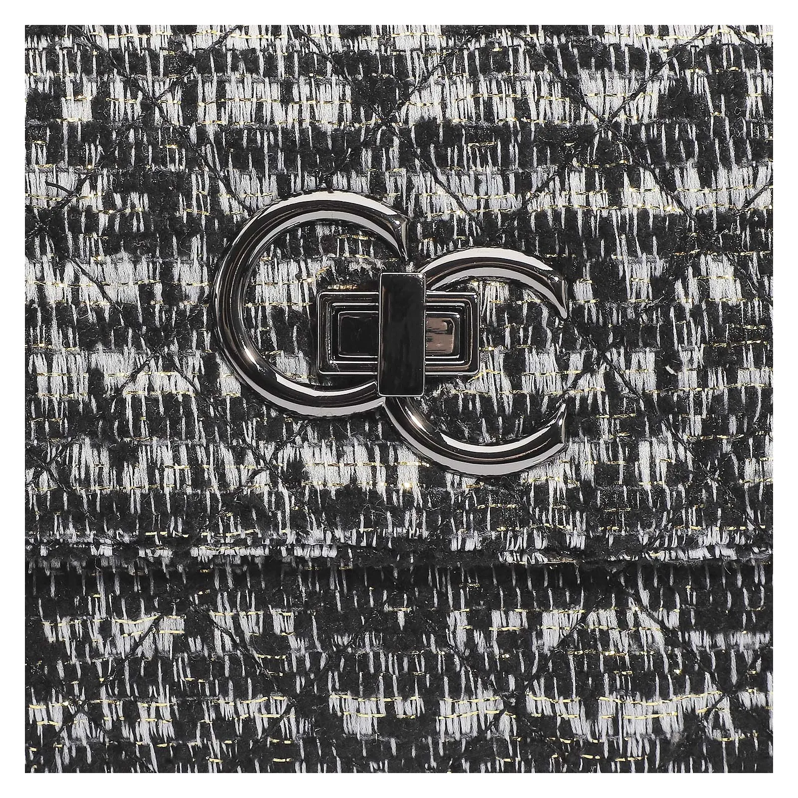 Bolsa Mini Matelassê Tecido Tweed