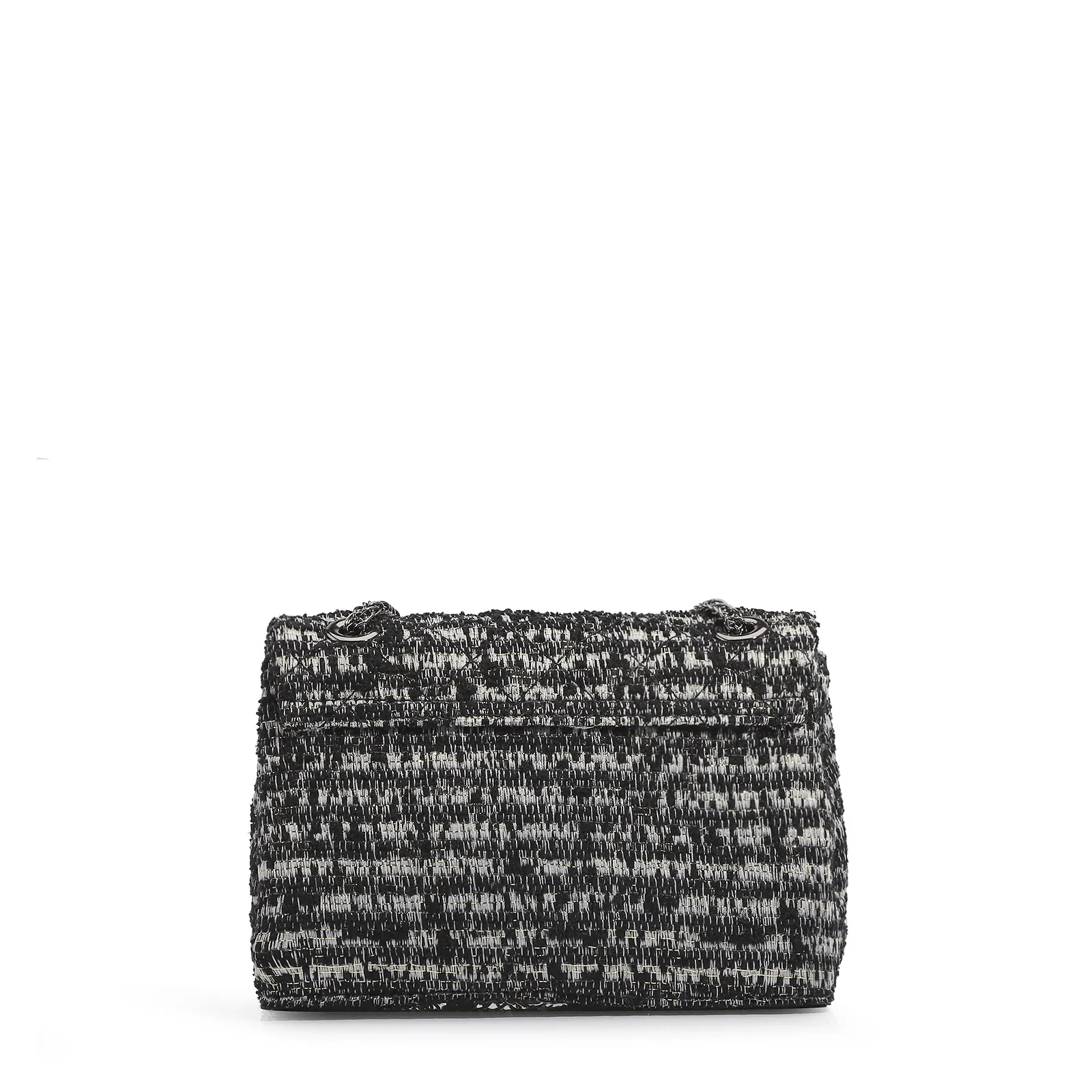Bolsa Mini Matelassê Tecido Tweed