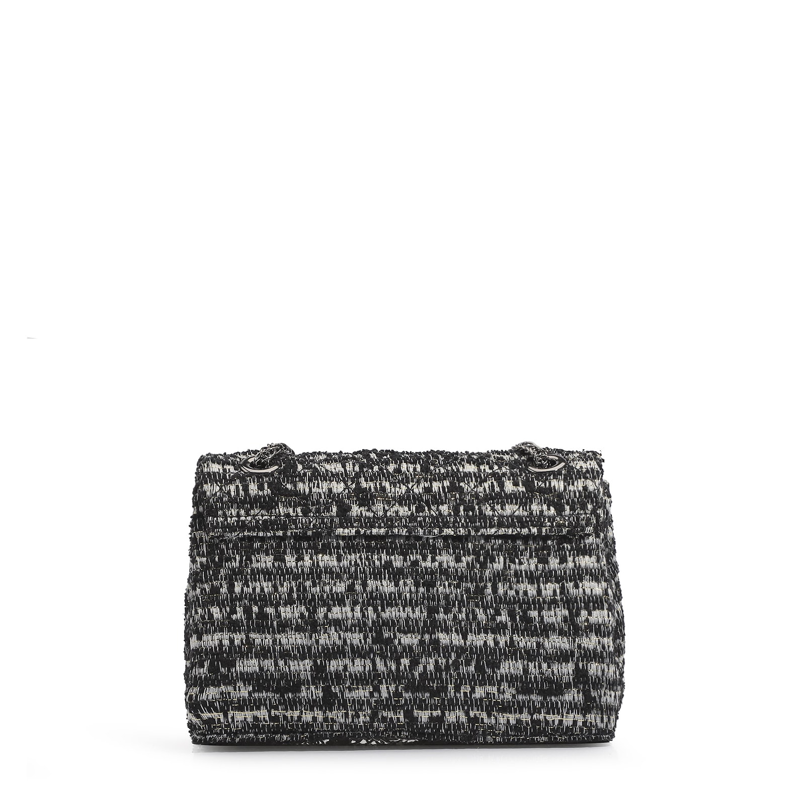 Bolsa Mini Matelassê Tecido Tweed