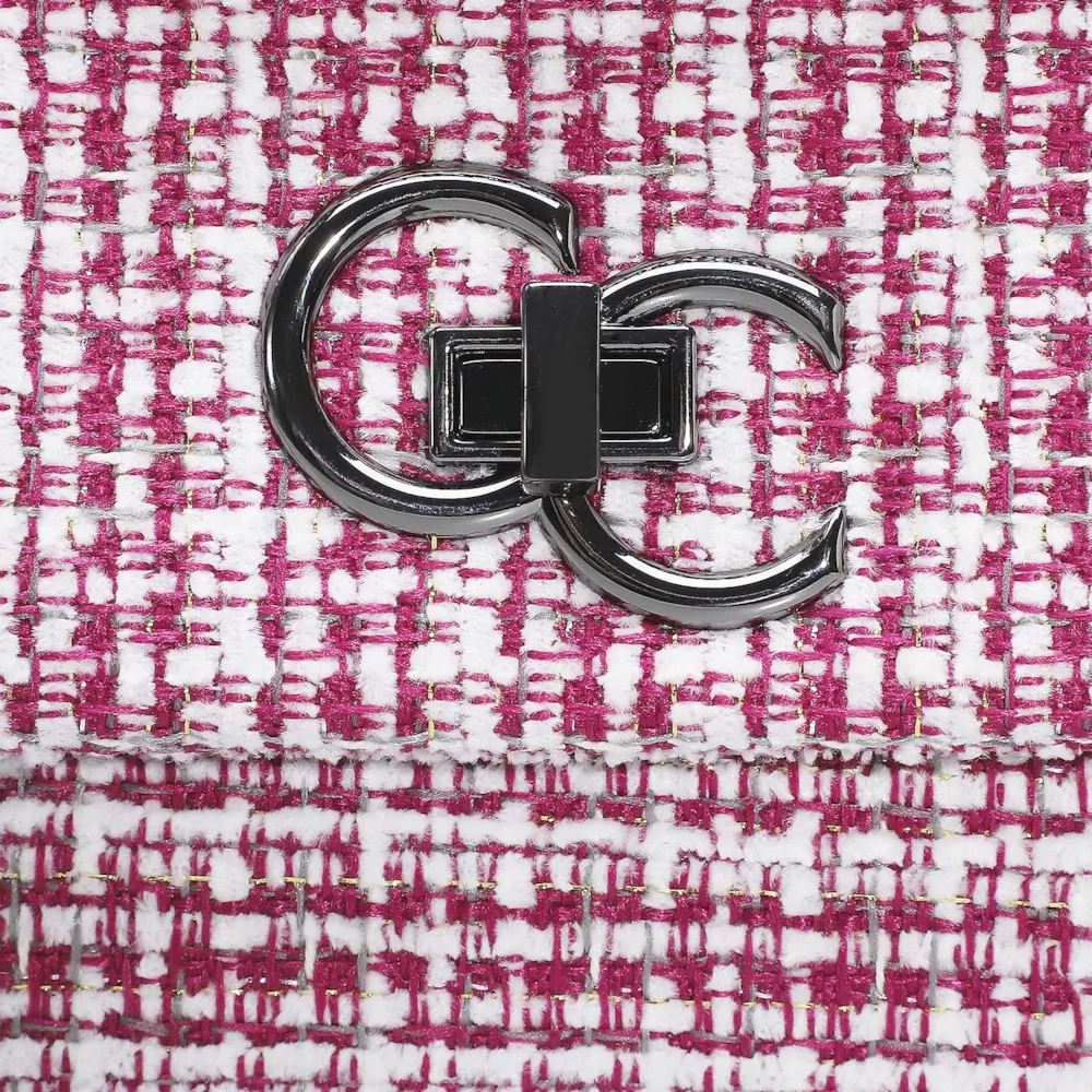 Bolsa Mini Matelassê Tweed Pink - imagem 5